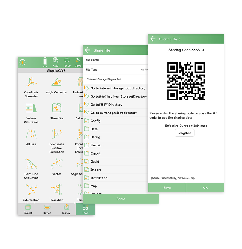 Condivisione dei file tramite codice QR in SingularPad
