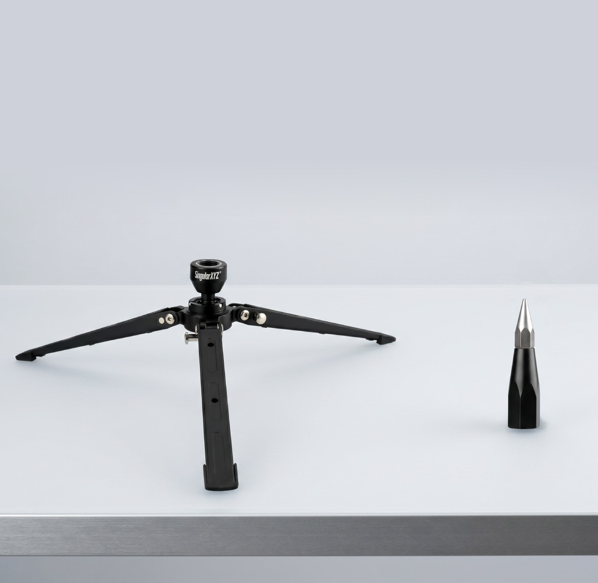 Dettaglio della punta dello stabilizzatore laser GNSS RTK