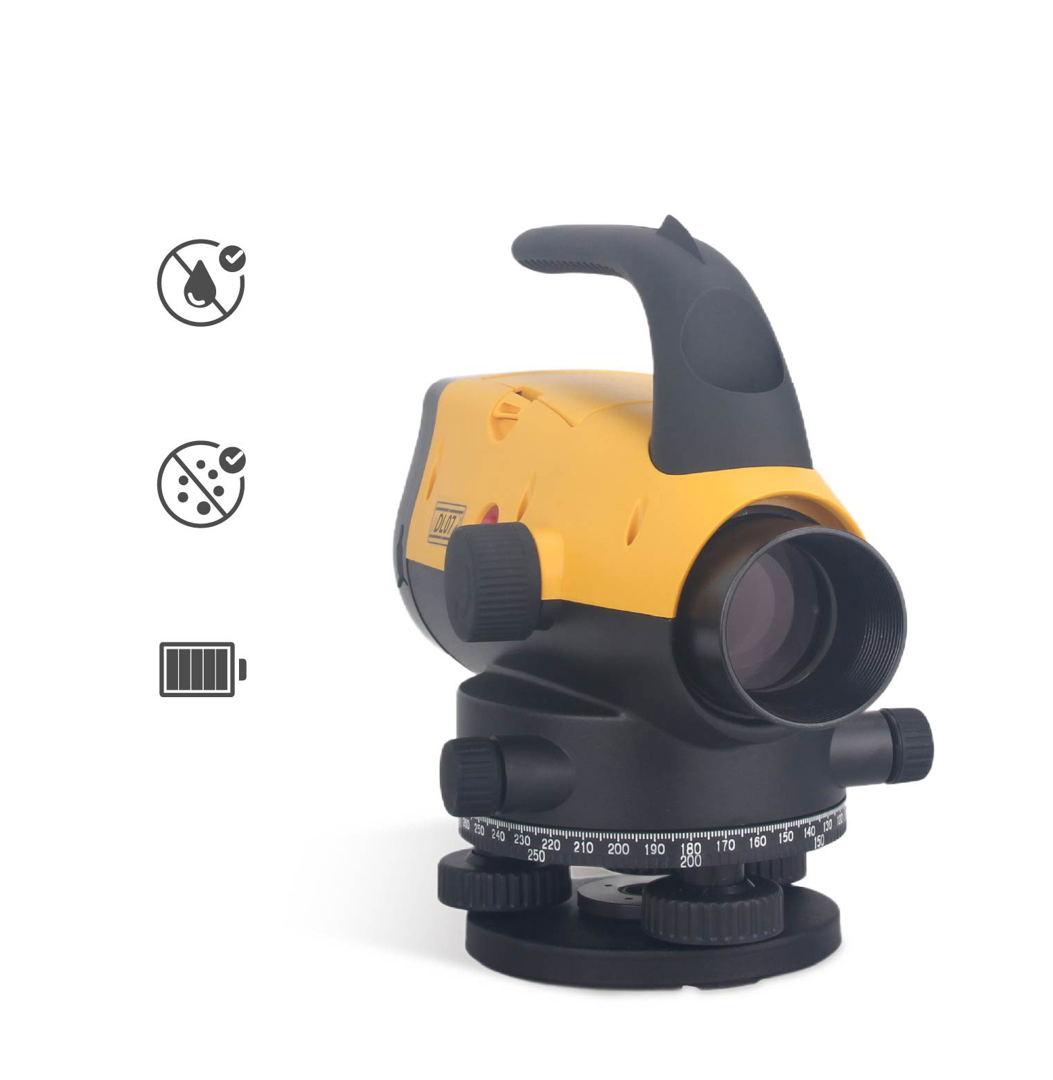 DL07 Digital Level: resistenza ad acqua, polvere e lunga durata della batteria