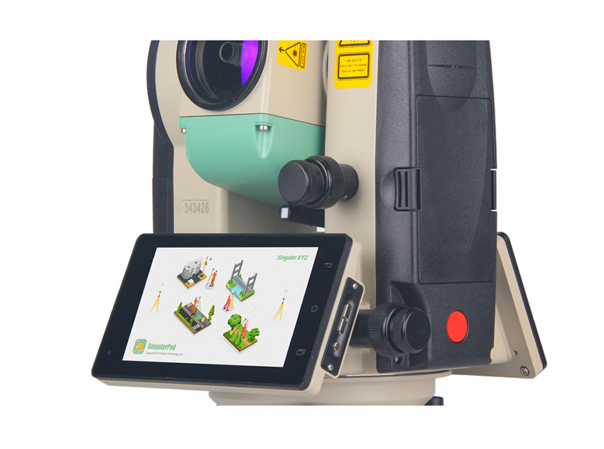 STSA9 Android Total Station con schermo touchscreen da 5 pollici su entrambi i lati