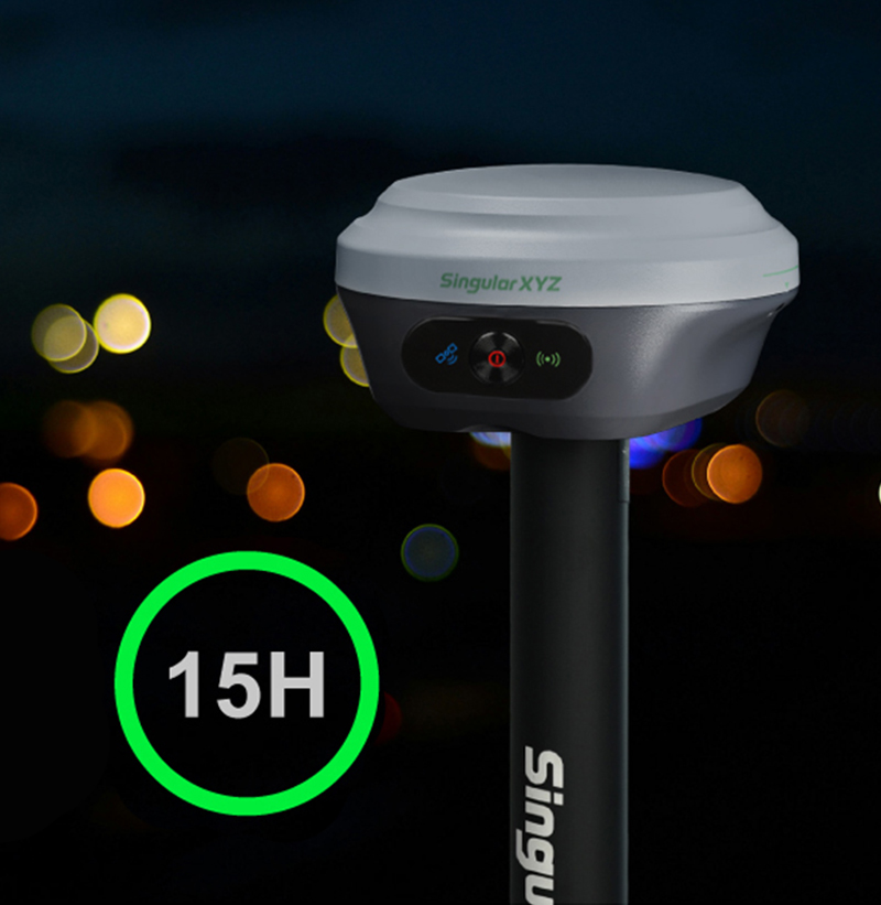 Z1 GNSS RECEIVER: batteria a lunga durata da 15 ore