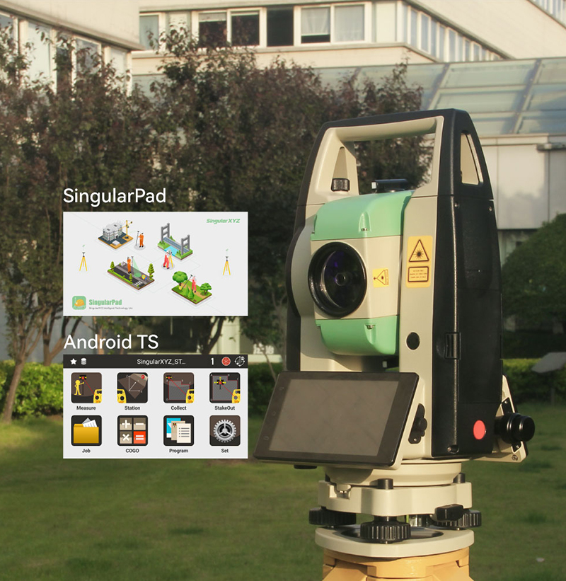 STSA9 Android Total Station con software flessibile per il rilevamento sul campo